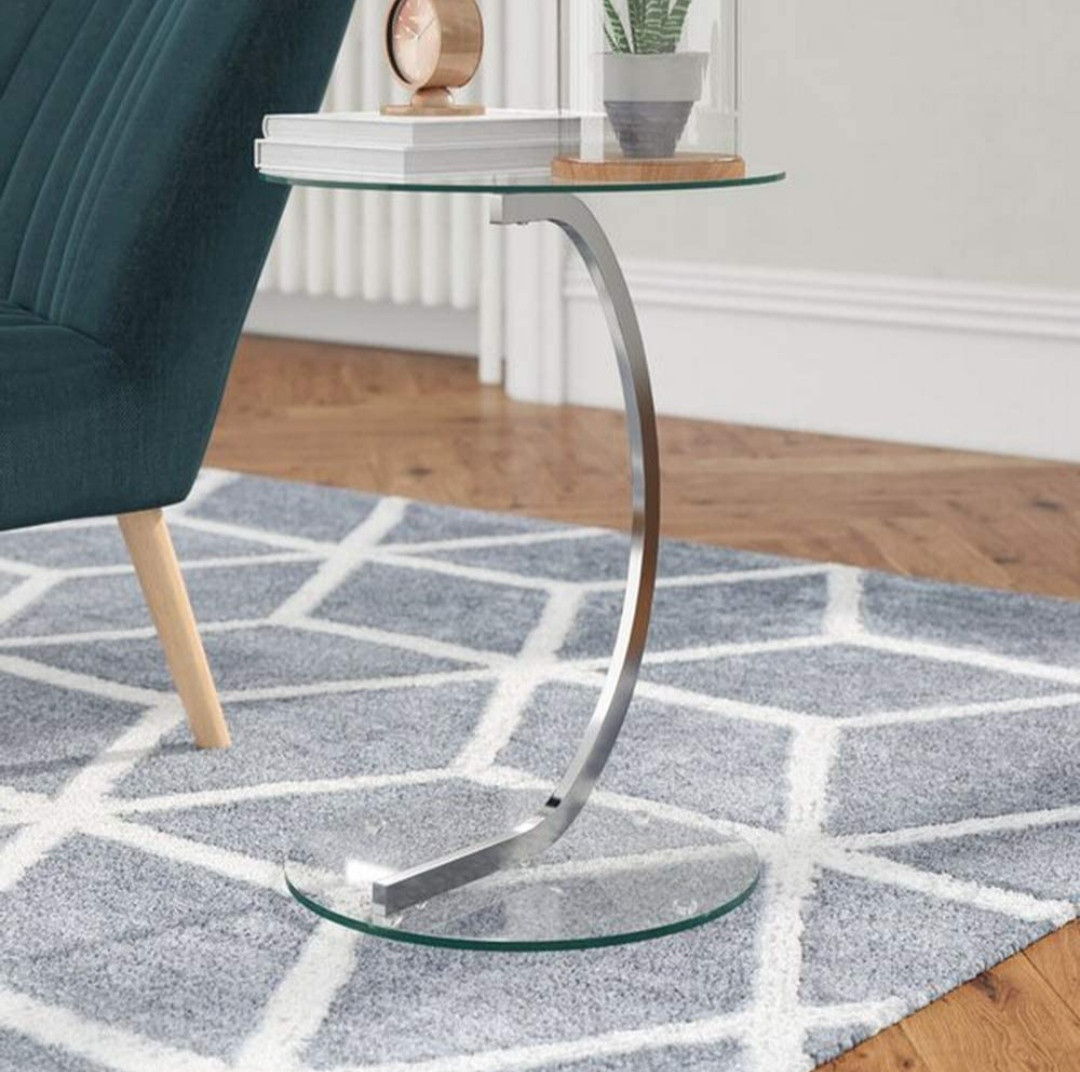 Mesa Para Decorar Hogar De Vidrio Mínimalista Auxiliar